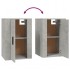 Muebles para TV de pared 2 uds gris hormigón 40x34,5x60