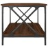 Mesa de centro madera y hierro roble marrón 80x50x45