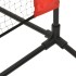 Red de tenis poliéster negro y rojo 500x100x87