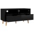 Mueble de TV madera de ingeniería negro brillo 90x40x48,5