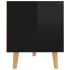 Mueble de TV madera de ingeniería negro brillo 90x40x48,5
