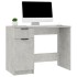 Escritorio de madera contrachapada gris hormigón 100x50x75