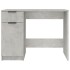 Escritorio de madera contrachapada gris hormigón 100x50x75