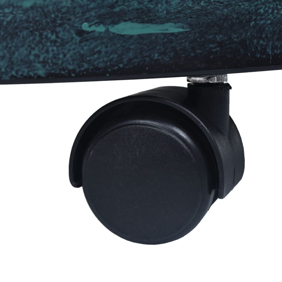 Soporte con ruedas para plantas 6 unidades plástico verde 38