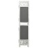 Biombo divisor de 3 paneles de tela gris 105x165