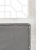 Biombo divisor de 3 paneles de tela gris 105x165