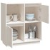 Aparador de madera maciza de pino blanco 74x35x80
