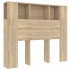Mueble cabecero color roble Sonoma 120x18,5x102,5