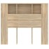 Mueble cabecero color roble Sonoma 120x18,5x102,5