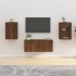 Muebles para TV de pared 2 uds roble marrón 40x34,5x60