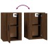 Muebles para TV de pared 2 uds roble marrón 40x34,5x60