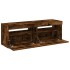 Muebles de TV con luces LED 2 uds roble ahumado 60x35x40