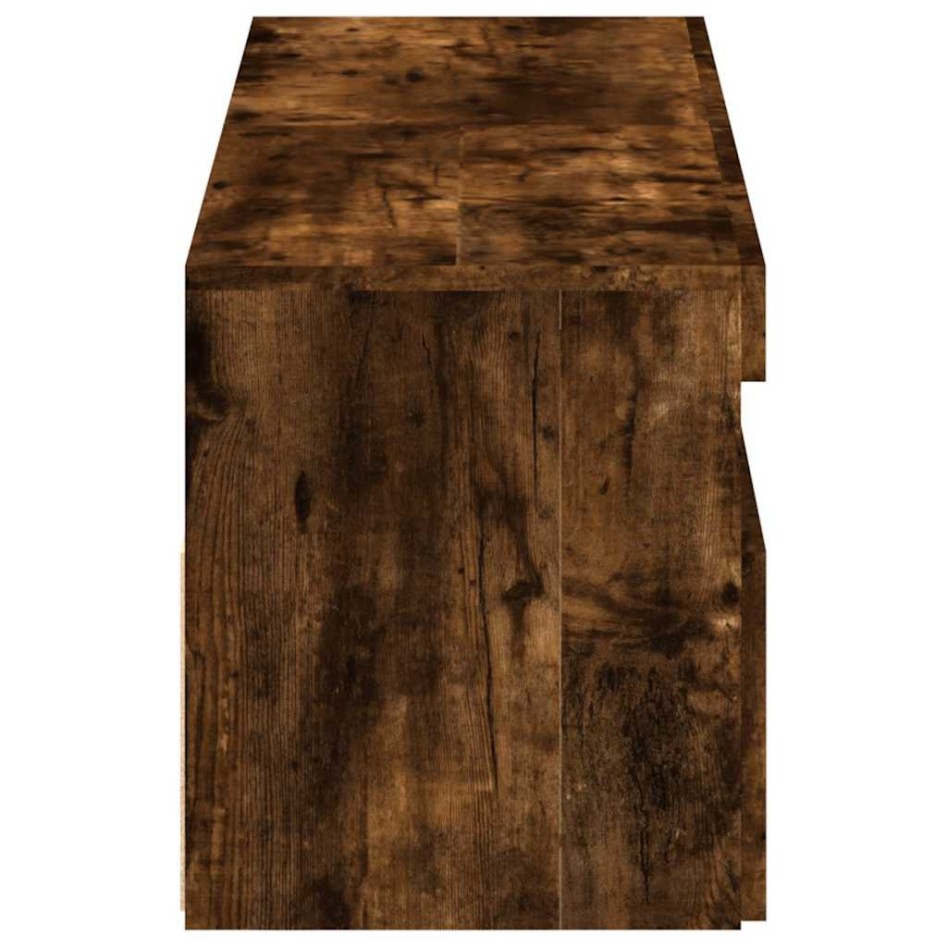 Muebles de TV con luces LED 2 uds roble ahumado 60x35x40