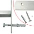 Reja de seguridad ajustable ventana con 4 barras 1000-1500