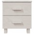 Mesitas de noche 2 uds HAMAR pino macizo blanco 40x35x44,5