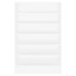 Mueble zapatero de madera contrachapada blanco 60x35x92