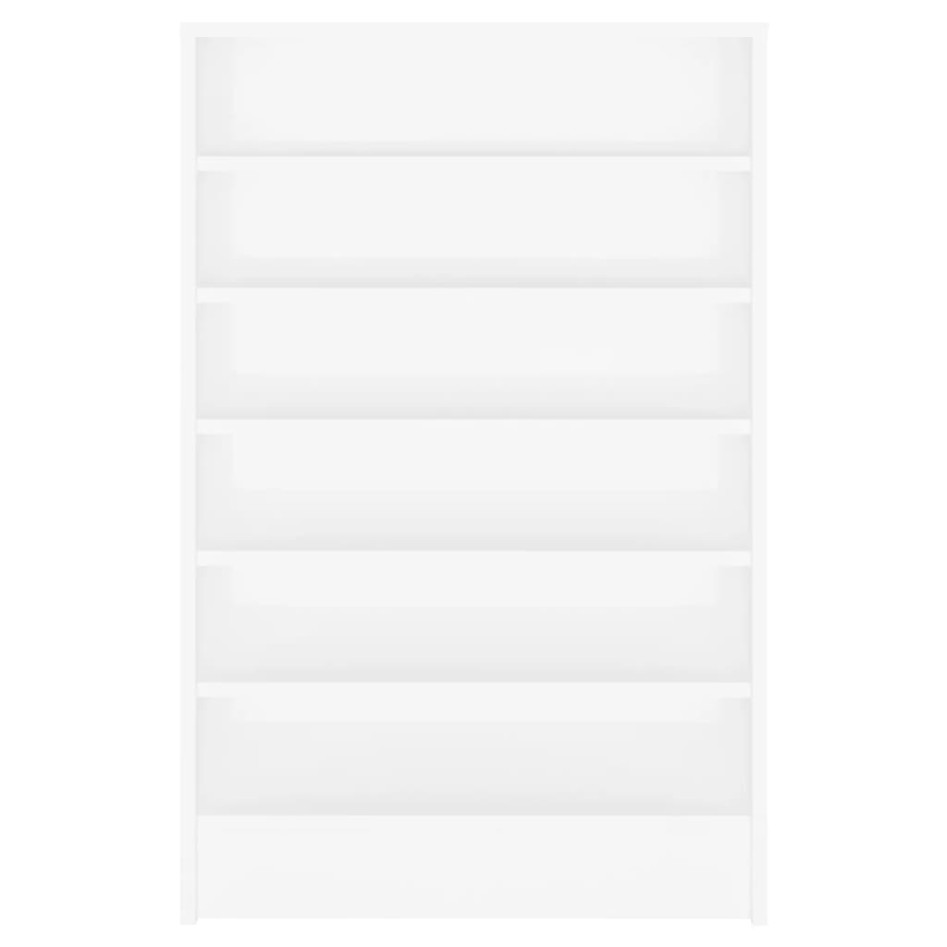 Mueble zapatero de madera contrachapada blanco 60x35x92