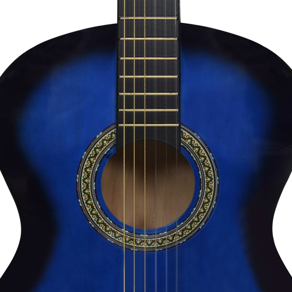 Guitarra clásica para principiantes madera de tilo azul 4/4