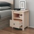 Mesita de noche madera maciza de pino 40x35x49