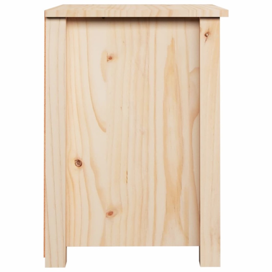 Mesita de noche madera maciza de pino 40x35x49