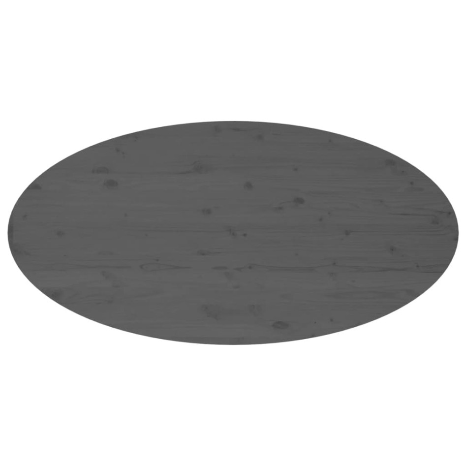 Mesa de centro de madera maciza de pino gris 110x55x45