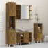 Armario de baño madera contrachapada roble ahumado 30x30x179