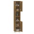 Armario de baño madera contrachapada roble ahumado 30x30x179