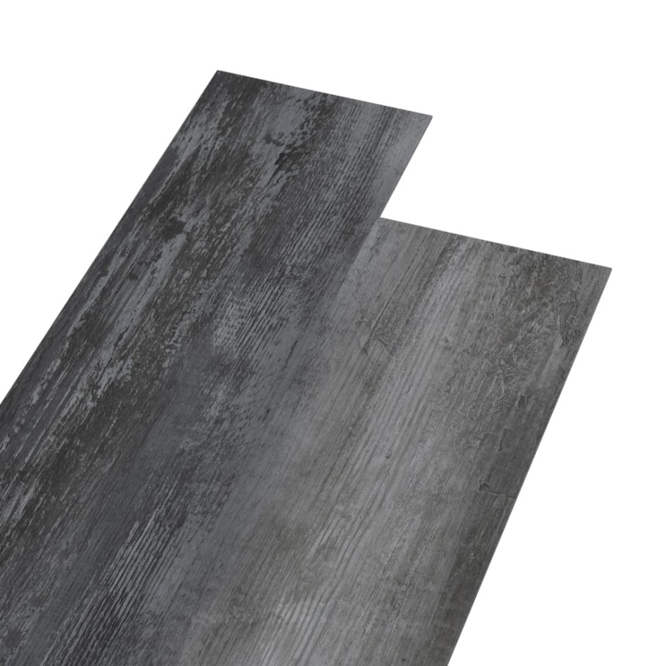 Lamas para suelo autoadhesivas PVC gris brillante 5,02 m² 2