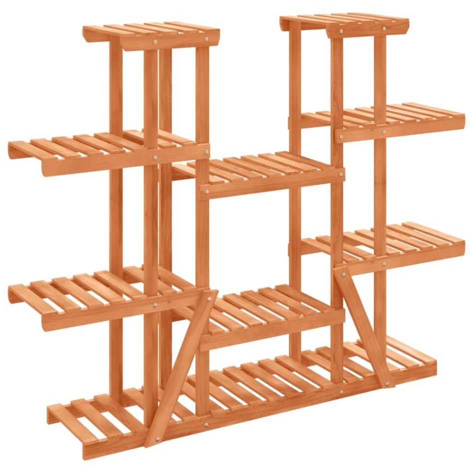 Soporte para flores de madera maciza abeto 110x25x110,5