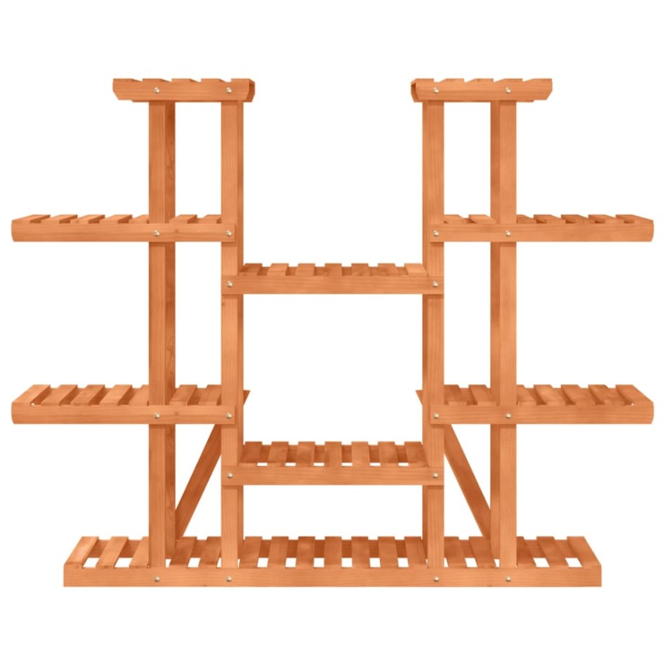 Soporte para flores de madera maciza abeto 110x25x110,5