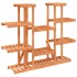 Soporte para flores de madera maciza abeto 110x25x110,5