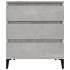 Aparador de madera contrachapada gris hormigón 60x35x70