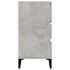 Aparador de madera contrachapada gris hormigón 60x35x70