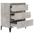 Aparador de madera contrachapada gris hormigón 60x35x70