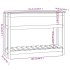 Jardinera con estante madera maciza pino gris 111,5x34,5x81