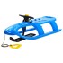 Trineo con volante polipropileno azul 102,5x40x23