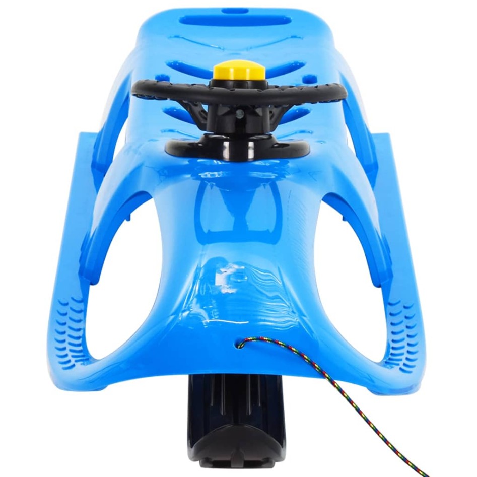 Trineo con volante polipropileno azul 102,5x40x23