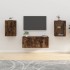 Muebles para TV de pared 2 uds roble ahumado 40x34,5x60