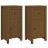 Aparadores 2 uds madera maciza de pino marrón miel 40x35x80