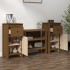 Aparadores 2 uds madera maciza de pino marrón miel 40x35x80