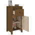 Aparadores 2 uds madera maciza de pino marrón miel 40x35x80