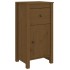 Aparadores 2 uds madera maciza de pino marrón miel 40x35x80