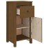 Aparadores 2 uds madera maciza de pino marrón miel 40x35x80