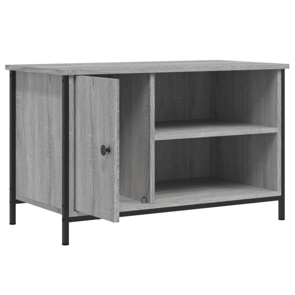 Mueble para TV madera contrachapada gris Sonoma 80x40x50