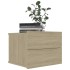 Mesitas de noche 2 uds contrachapada color roble 40x30x30