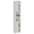 Armario de baño madera contrachapada blanco 30x30x183,5
