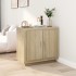 Aparador de madera contrachapada roble Sonoma 80x40x75