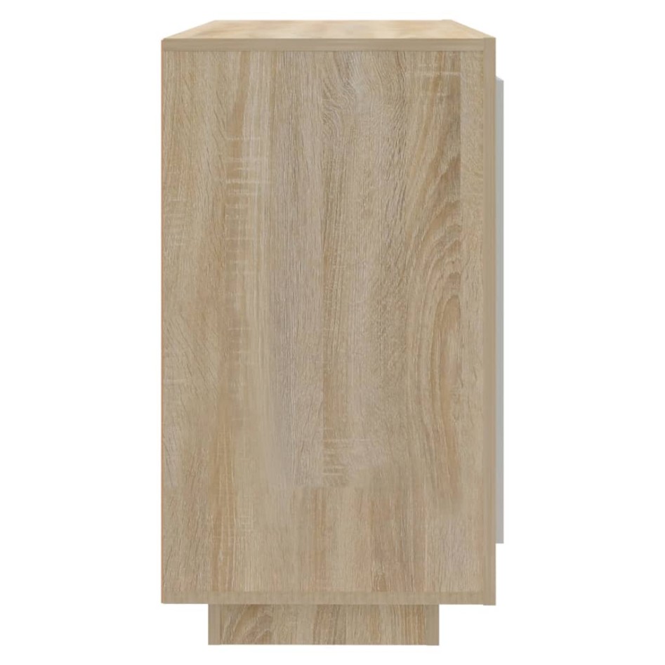 Aparador de madera contrachapada roble Sonoma 80x40x75