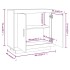 Aparador de madera contrachapada roble Sonoma 80x40x75