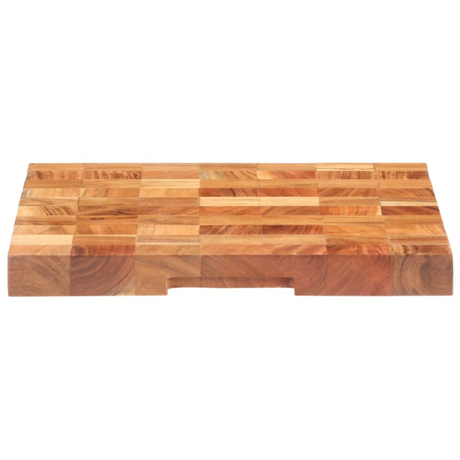 Tabla de cortar de madera maciza de acacia 50x34x3,8